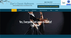 Desktop Screenshot of dansclassicballroom.com