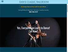 Tablet Screenshot of dansclassicballroom.com